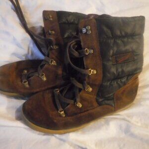 Timberland Womens Brown Winter boots Size 8 1/2 Pre Owned